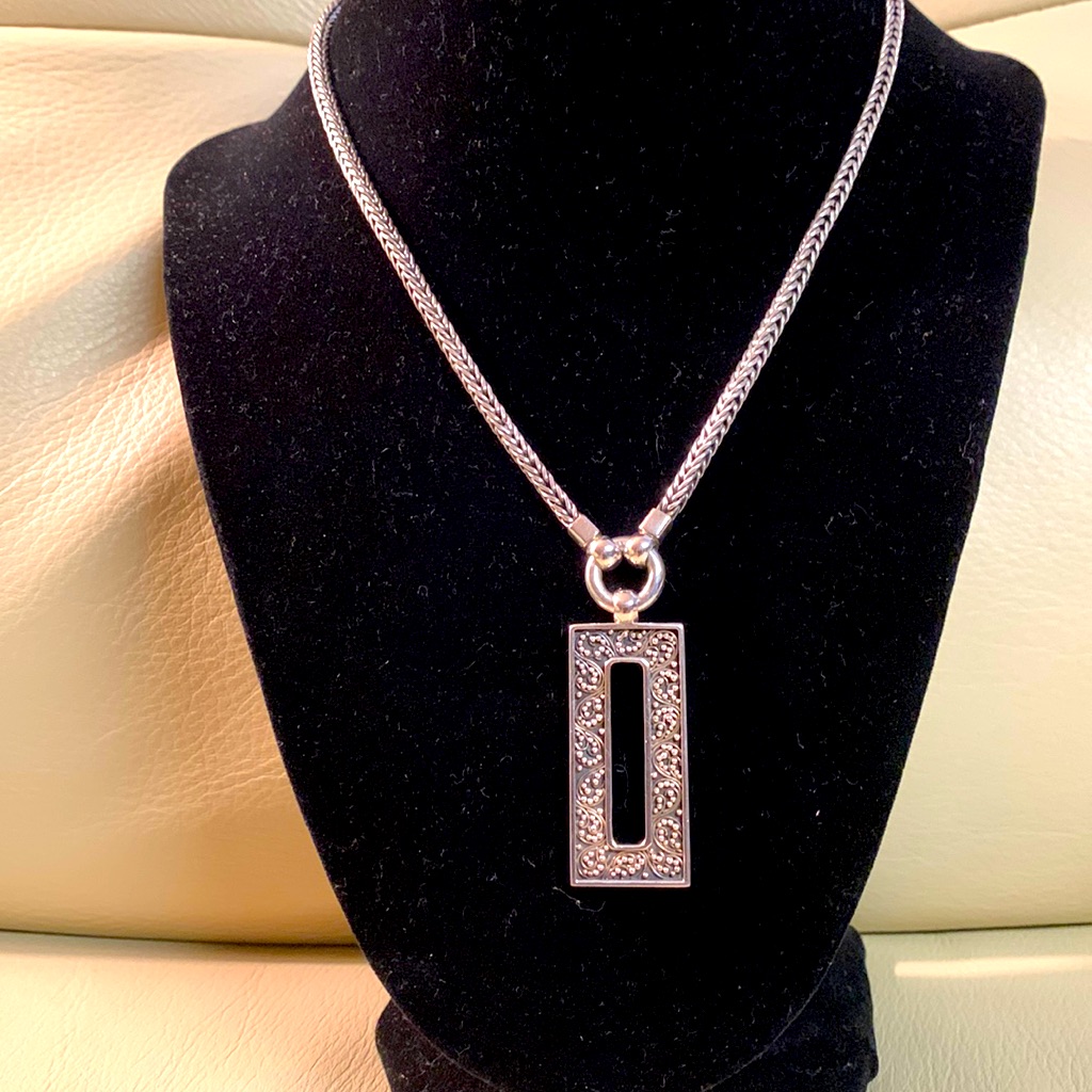 Lois Hill Sterling Corded Chain Necklace 130$